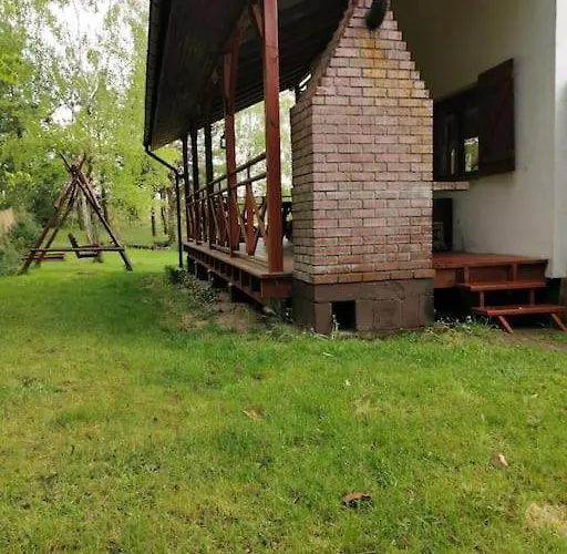 Wypoczynkowy Caloroczny U Agi Z Balia Z Jacuzzi I Sauna Ferienhaus Przezmark